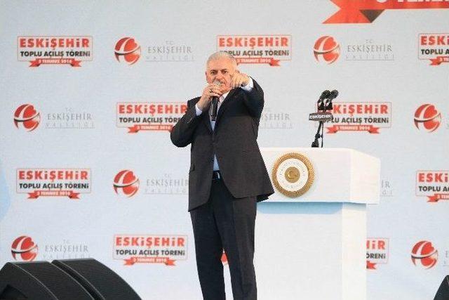 Başbakan Yıldırım, Eskişehir’de Yapımı Tamamlanan Tesislerin Toplu Açılış Törenine Katıldı