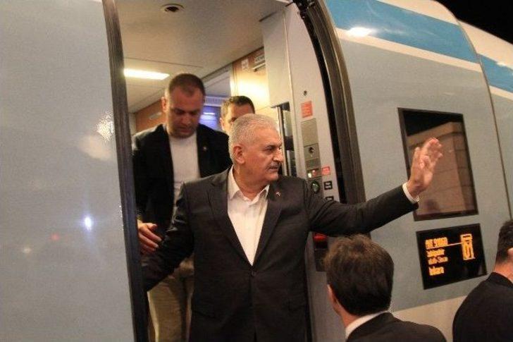 Başbakan Yıldırım Eskişehir’den Yht’le Ayrıldı G1