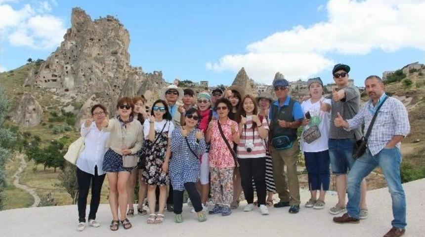 G&uuml;ney Kore Ve Alman Turistler, Kapadokya&rsquo;ya Hayran Kaldı