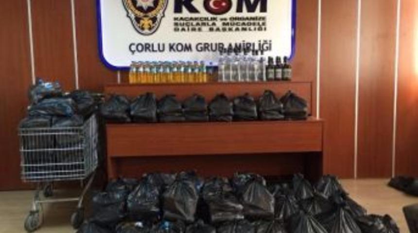 Tekirdağ&rsquo;da Yarım Ton Sahte İ&ccedil;ki Ele Ge&ccedil;irildi