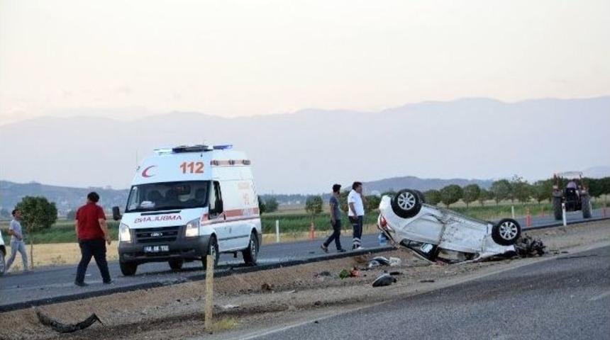 Otomobil Takla Attı: 1 Yaralı