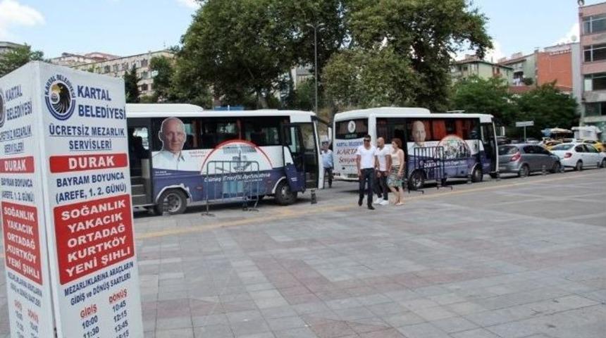 Kartal Belediyesi&rsquo;nden Bayramda 3 G&uuml;n Mezarlık Ziyareti