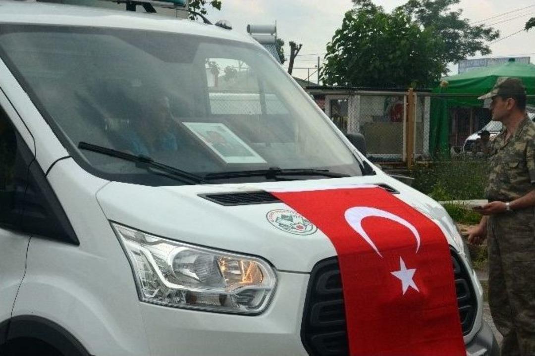 Giresun&rsquo;daki Helikopter Kazasında Şehit Olan 7 Kişinin Cenazeleri Otopsi Sonrası Giresun Devlet Hastanesi Morguna Getirildi