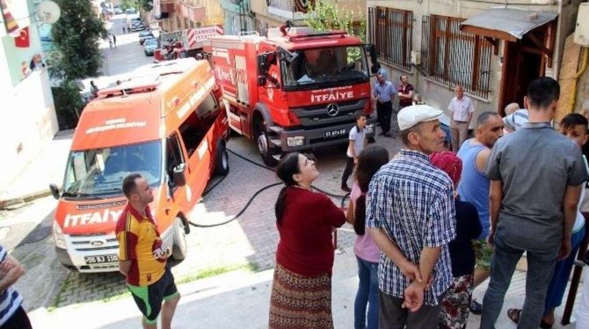 6 Katlı Binada &Ccedil;ıkan Yangın Korkuttu
