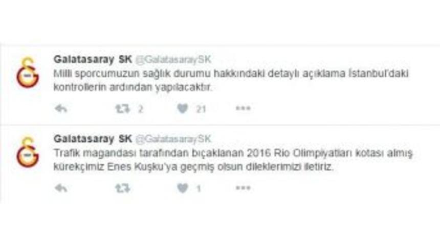 Galatasaraylı Sporcu Bı&ccedil;aklandı