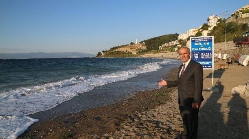 Altınkum Sahilleri B&uuml;y&uuml;kşehir İle Temizleniyor