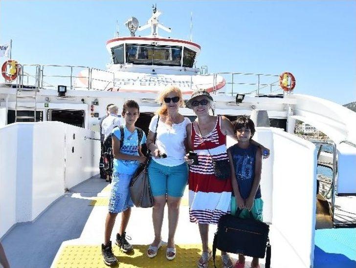 Foça’dan Sonra Mordoğan’a Da Gemi Seferi G1