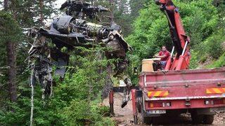 Giresun’da 7 Kişinin Hayatını Kaybettiği Helikopter Kazasının Ardından Enkaz Kaldırma Çalışmaları Tamamlandı