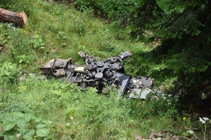 Giresun’da 7 Kişinin Hayatını Kaybettiği Helikopter Kazasının Ardından Enkaz Kaldırma Çalışmaları Tamamlandı G1