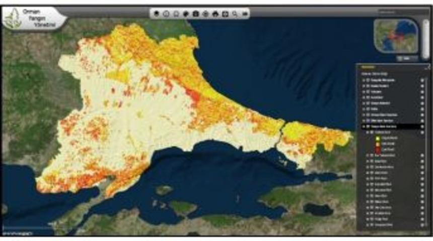İstanbul Ve Trakya Ormanlarının "yangın Risk Haritası" &Ccedil;ıkarıldı