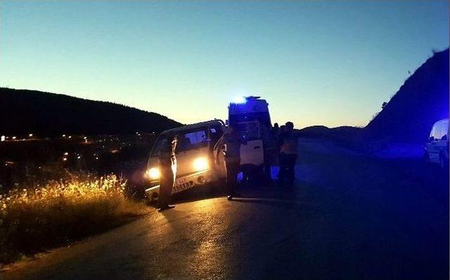 Kaza Yapan Sürücü, Polise Zor Anlar Yaşattı