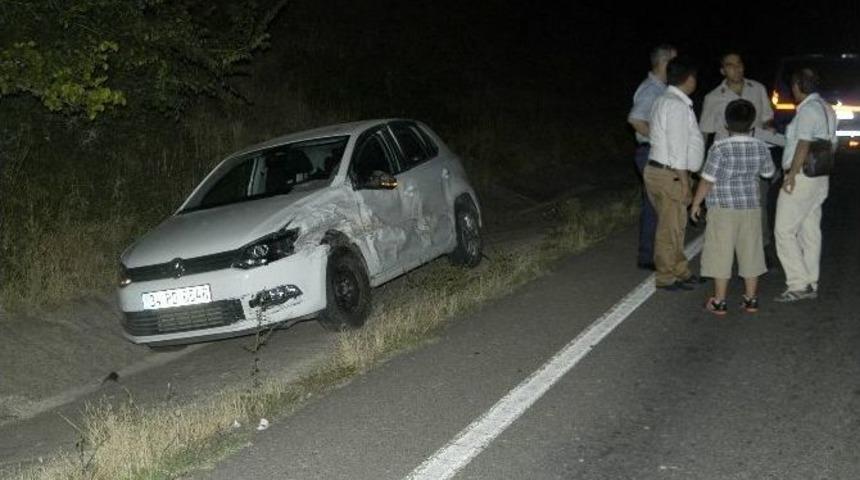 D&uuml;ğ&uuml;n Yolunda Kaza: 1 Yaralı