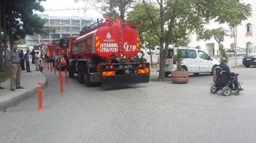 G&ouml;ğ&uuml;s Hastanesinde Korkutan Yangın