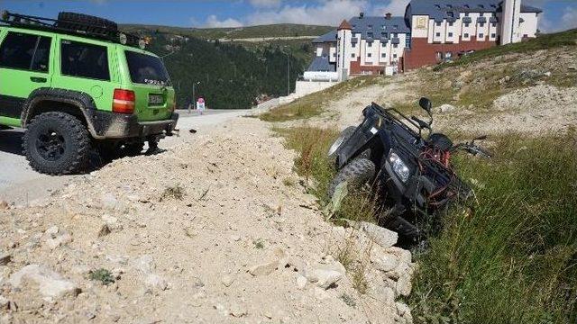 Uludağ’da Atv Kazası: Arap Turist Yaralandı