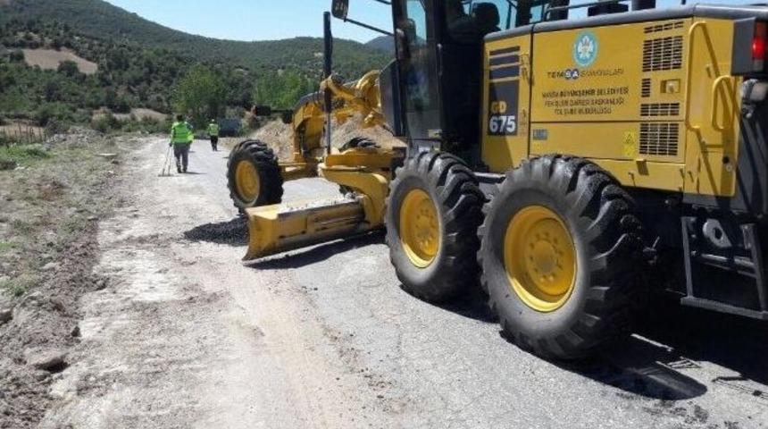 Soma Caddeleri Asfaltlanıyor