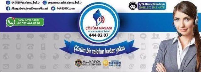 Alanya Belediyesi’nden ‘whatsapp Çağrı Hattı’