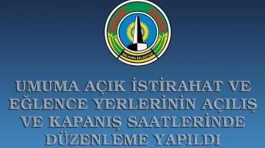 Eğlence Yerlerinin A&ccedil;ılış Kapanış Saatlerinde Yeni D&uuml;zenleme