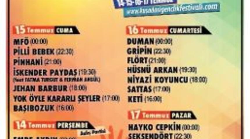 Kuşadası Gen&ccedil;lik Festivali 14-17 Temmuz Tarihleri Arasında Yapılacak