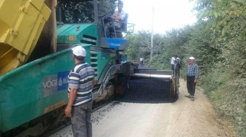 K&ouml;ylere Asfalt &Ccedil;alışması S&uuml;r&uuml;yor