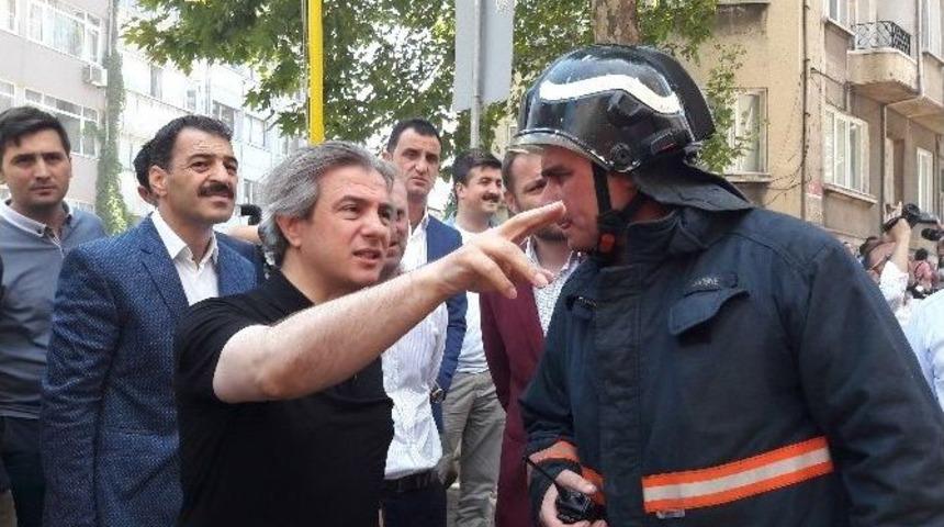 Başkan Demircan, Cihangir&rsquo;de Yanan Apartmanın Sakinlerini Ziyaret Etti