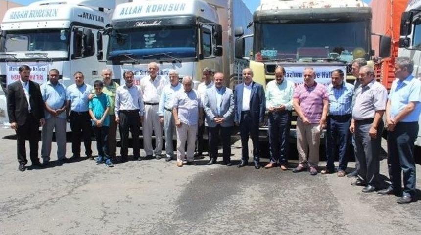 Suriye&rsquo;ye 4 Tır Yardım Malzemesi G&ouml;nderildi