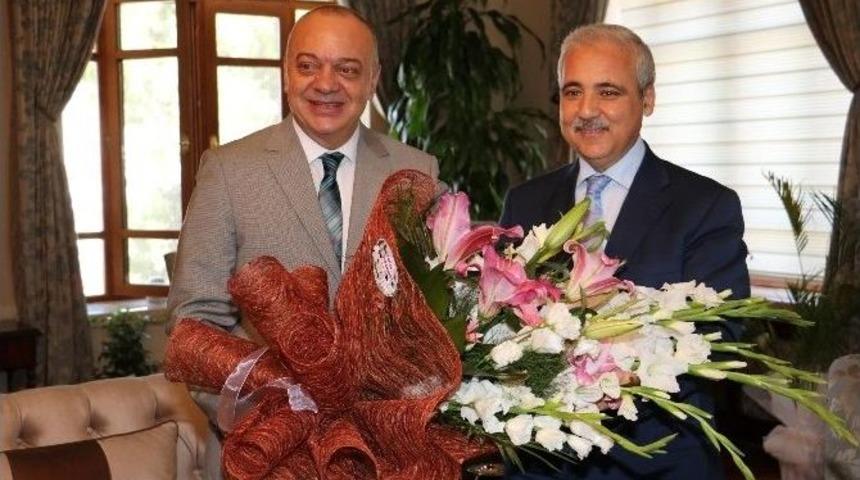 Başkan Erg&uuml;n&rsquo;den Vali G&uuml;ven&ccedil;er&rsquo;e Ziyaret