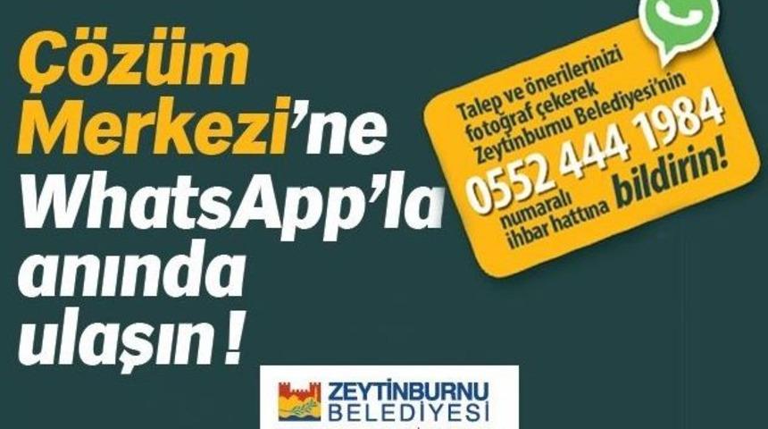 Zeytinburnu&rsquo;nda Vatandaşlar Şikayetlerini Whatsapp&rsquo;tan Bildiriyor