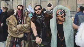 Oğulcan Engin'i tartışma yaratan şortuyla Burning Man'de 