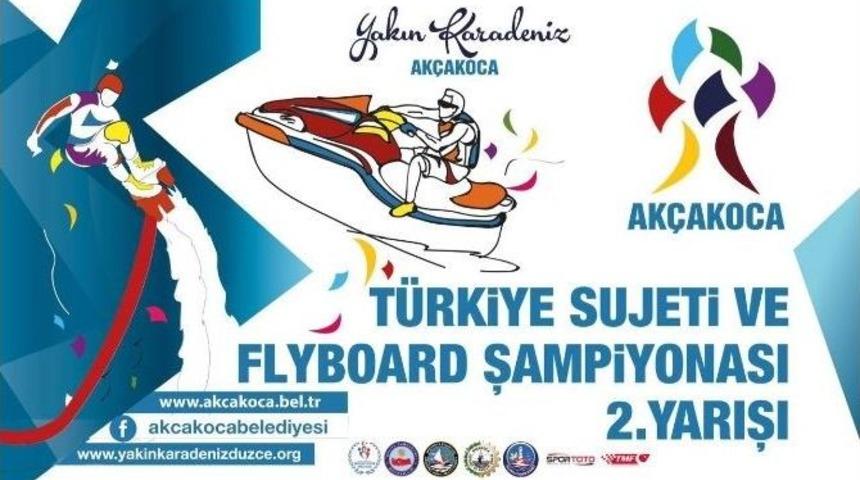 Su Jeti Ve Flyboard Şampiyonası Ak&ccedil;akoca&rsquo;da Yapılıyor