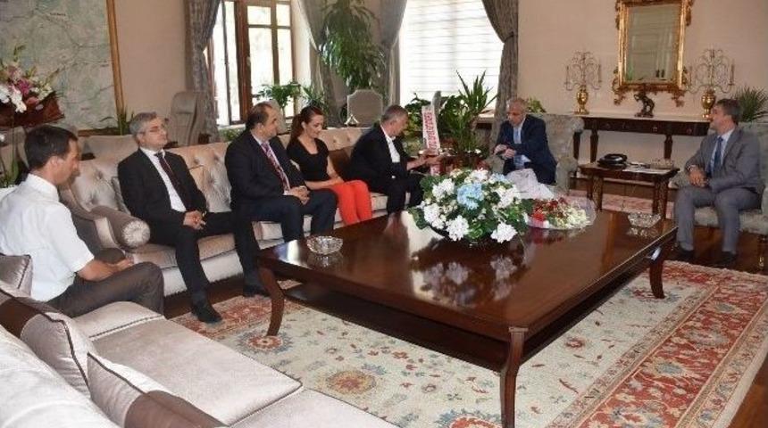 Turgutlu Osb&rsquo;den Vali G&uuml;ven&ccedil;er&rsquo;e Ziyaret