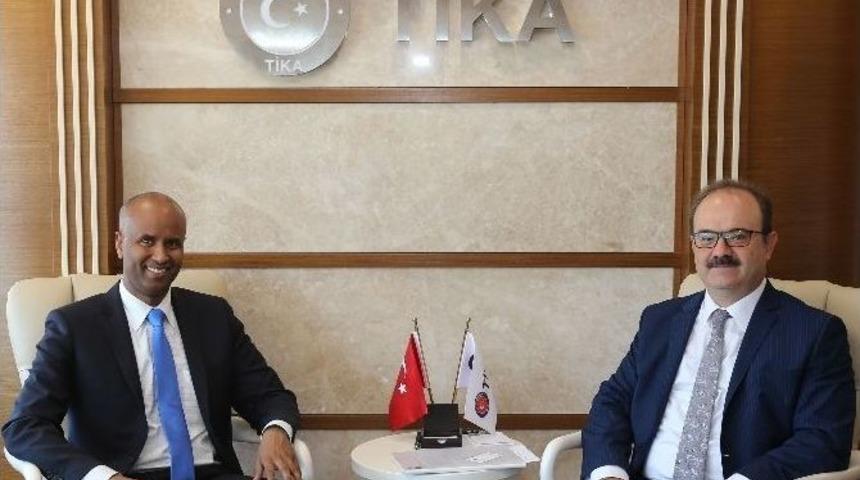Kanada Parlamentosu Milletvekili Ahmet Hussen, Tika Başkanı Serdar &Ccedil;am&rsquo;ı Ziyaret Etti