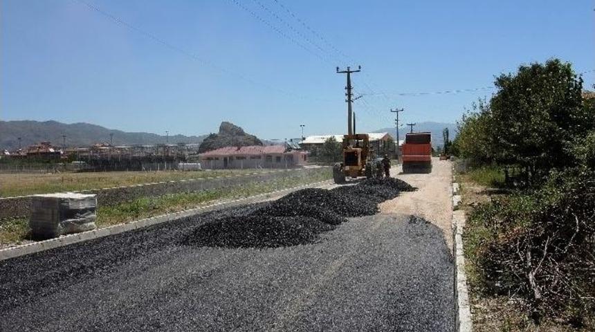 Osmancık Şehir Stadyumu Yoluna Sıcak Asfalt