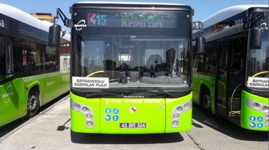 B&uuml;y&uuml;kşehir, D&ouml;rt Otob&uuml;s Hattını Bayramoğlu Plajına Uzattı