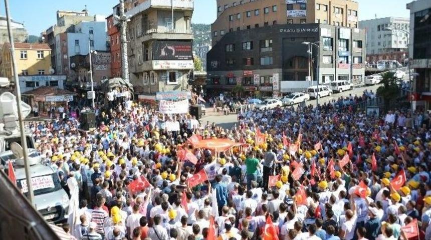 Madencilerden &ldquo;&ouml;zelleştirmeye Hayır&rdquo; Eylemi