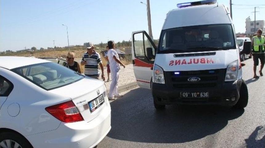 Didim&rsquo;de Ambulans Kaza Yaptı