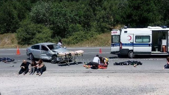 Kızılcahamam’da Hakim Ve Savcılar İçin Trafik Kazası Tatbikatı
