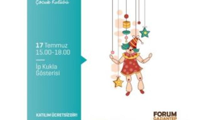 Forum Gaziantep&rsquo;ten Miniklere İp Kukla G&ouml;sterisi