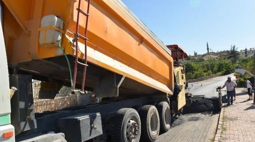 Hisarcık, Kıranardı Bağlantı Yolunda Asfaltlama &Ccedil;alışması