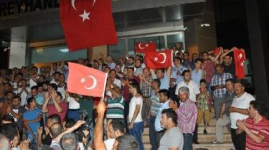 Reyhanlı&rsquo;da, Darbe Karşıtı Eylem