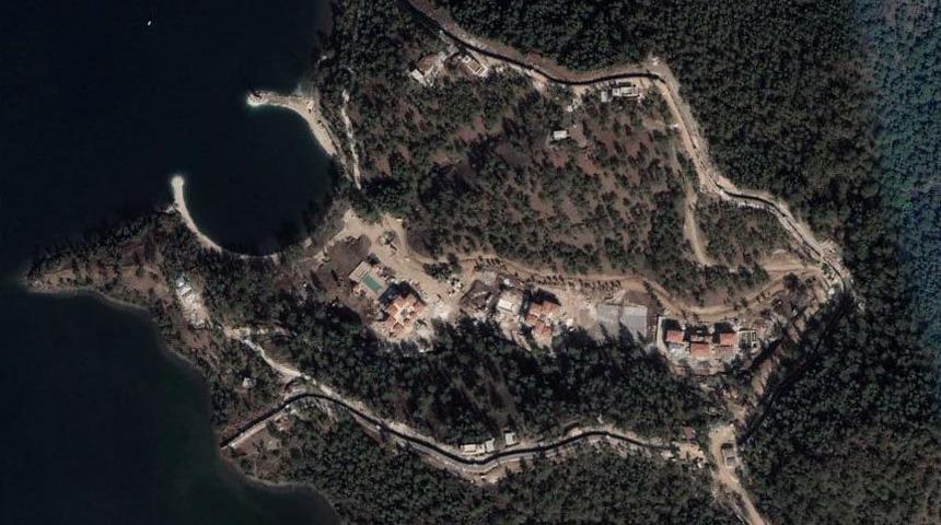 Marmaris'te inşa edilen Cumhurbaşkanlığı Konuk Evi'nin son hali