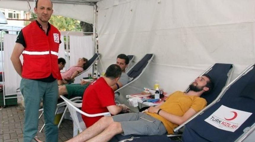 Kızılay Bozkurt İl&ccedil;esinden 176 &Uuml;nite Kan Topladı Ve Madalya Verdi