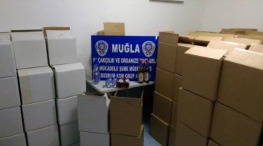 Bodrum&rsquo;da 2 Bin 388 Adet Ka&ccedil;ak İ&ccedil;ki Ele Ge&ccedil;irildi