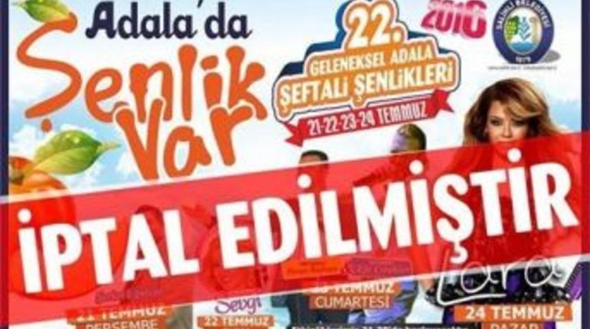 Salihli&rsquo;de Festival İptal Edildi