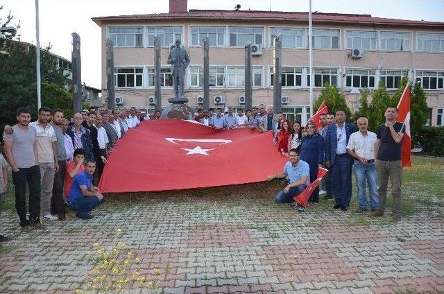 Bulanık Halkı Darbe Girişimine Karşı Meydanlarda