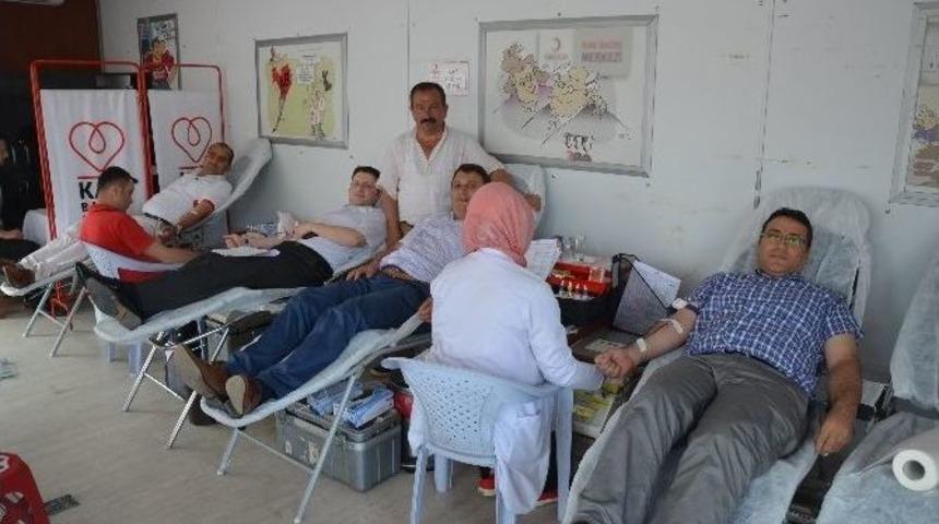 Fatsalı Muhtarlar Kan Verdi