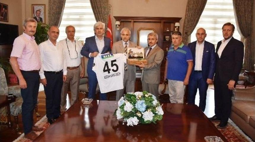 Akhisar Protokol&uuml; Vali G&uuml;ven&ccedil;er&rsquo;i Ziyaret Etti