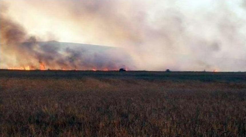 Sorgun&rsquo;da Ekili Tarım Arazisi Yandı