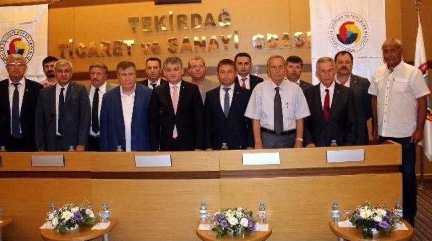 Tekirdağlı İş Adamları Darbeye Karşı Tek Y&uuml;rek Oldu