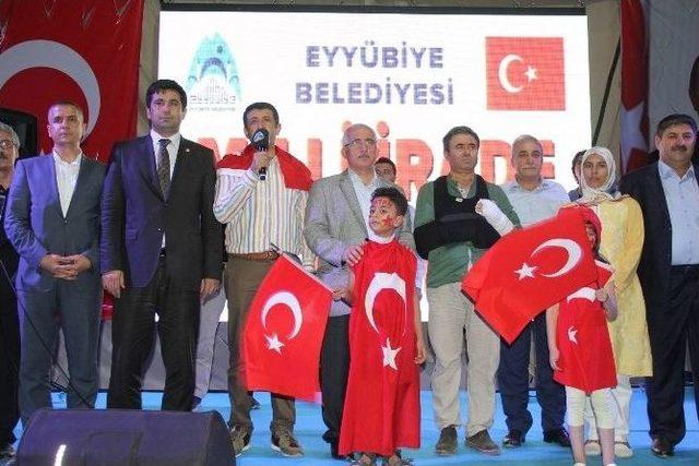 Eyyübiye Belediyesinden Milli İrade Platformu