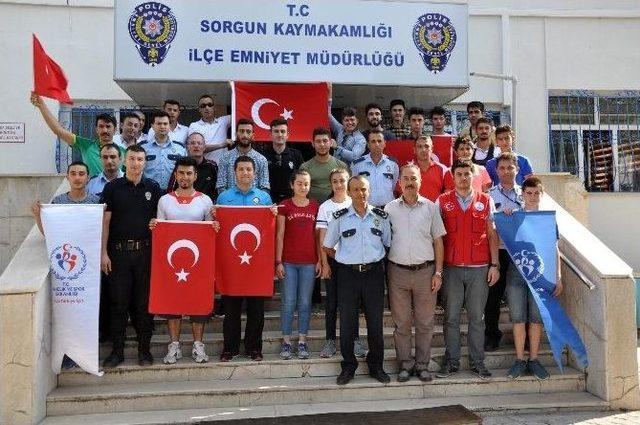 Sorgunlu Gen&ccedil;lerden G&uuml;venlik G&uuml;&ccedil;lerine Destek 3